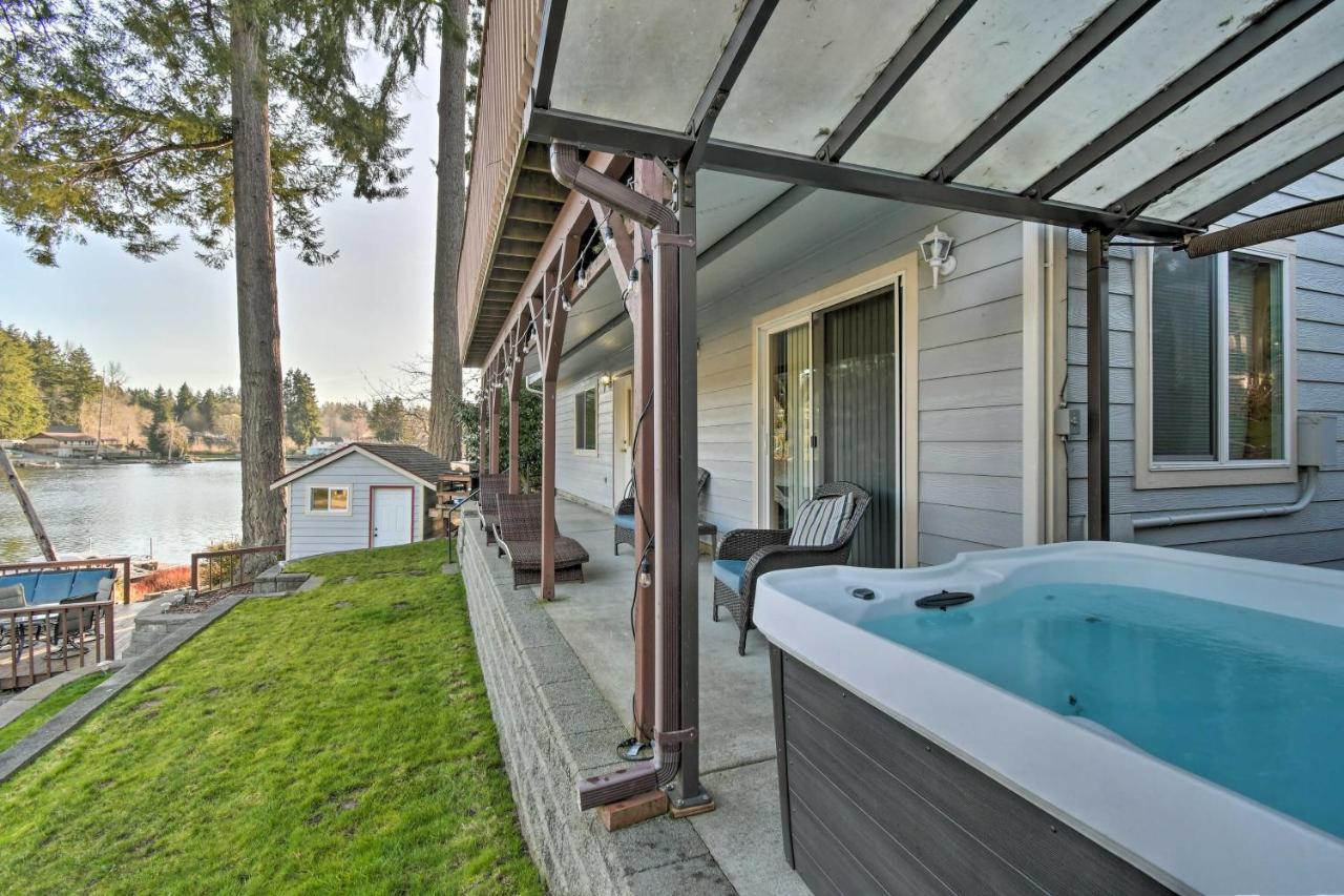 The Peacock House - Waterfront Home With Hot Tub! Olympia Extérieur photo