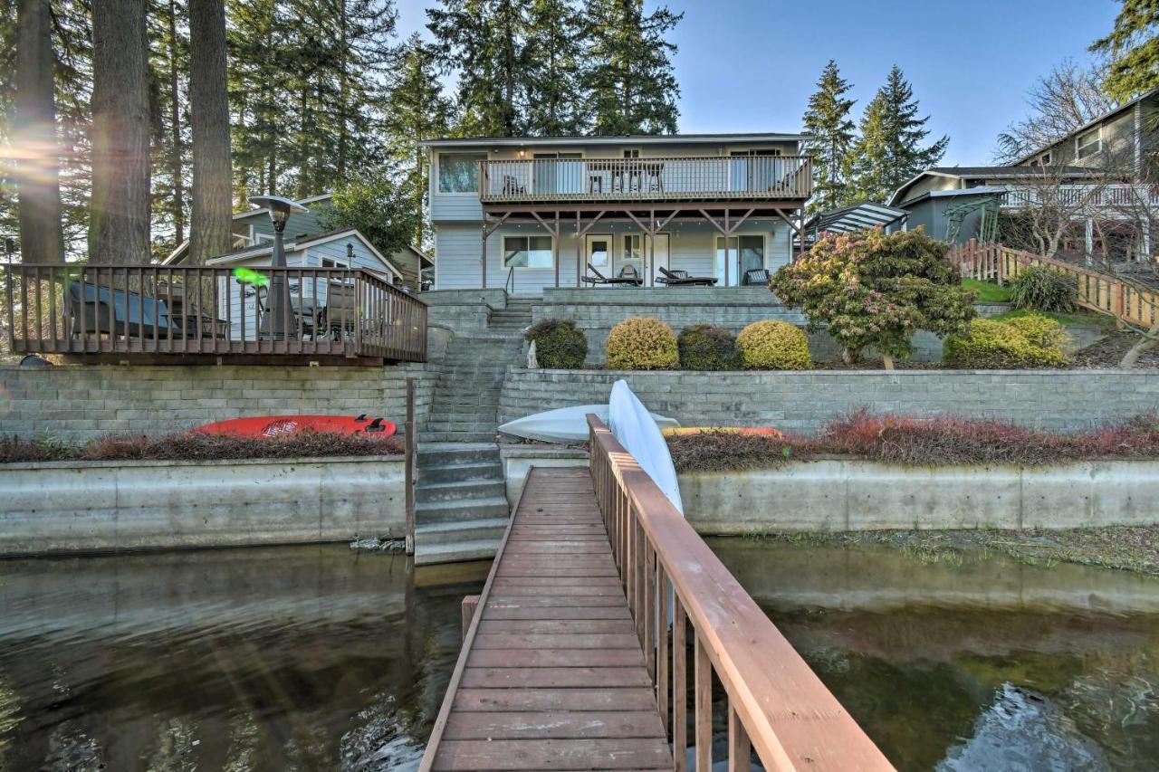 The Peacock House - Waterfront Home With Hot Tub! Olympia Extérieur photo